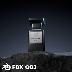 Heaven Scent Perfume 3D Model High Detail